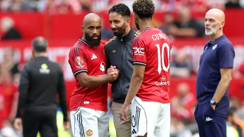 Ruben Amorim é o técnico do Manchester United. (Photo by Matt McNulty/Getty Images)