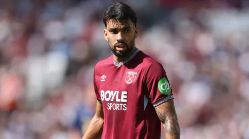 Lucas Paquetá quer deixar o West Ham e é oferecido ao Chelsea após flertar com o Flamengo. (Photo by Richard Pelham/Getty Images)