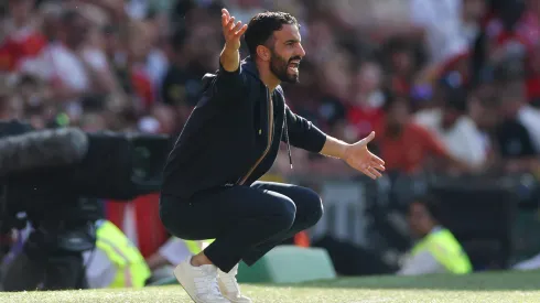 Ruben Amorim é o técnico do Manchester United. (Photo by Stu Forster/Getty Images)