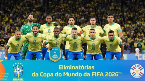 Jogadores da Seleção no duelo contra o Paraguai nas Eliminatórias (Foto: Rafael Ribeiro – CBF – Divulgação)