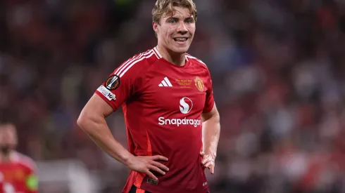 Rasmus Højlund, do Manchester United – Photo by Michael Steele/Getty Images