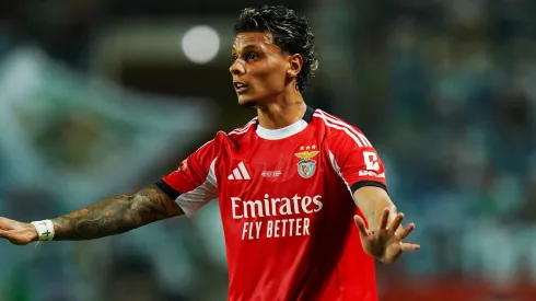 Richard Ríos conquista primeiro título com o Benfica. Foto: Gualter Fatia