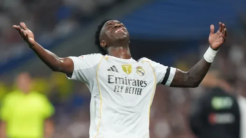 Vinicius Júnior começa a temporada 2025/2026 longe do seu melhor. (Photo by Angel Martinez/Getty Images)