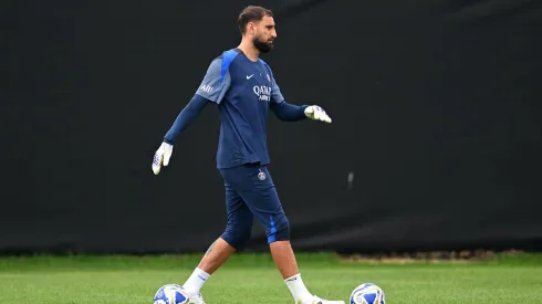 Donnarumma em treino do PSG