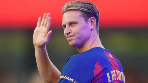 De Jong, meia do Barcelona Foto: Alex Caparros/Getty Images)