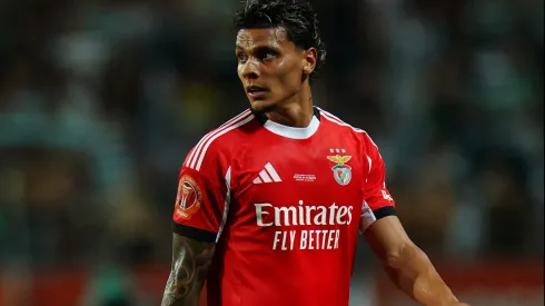 Ex-Palmeiras, Richard Ríos perde moral no Benfica e é criticado por torcedores após apenas cinco jogos.(Photo by Gualter Fatia/Getty Images)