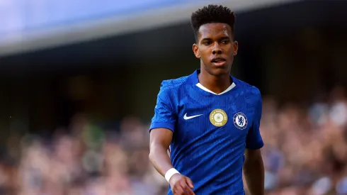 Estêvão em ação pelo Chelsea. Foto: Bryn Lennon/Getty Images