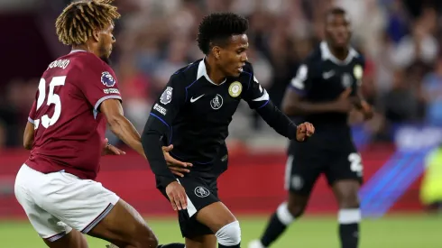West Ham x Chelsea: Estêvão se torna o jogador mais jovem a dar uma assistência na Premier League. (Photo by Julian Finney/Getty Images)
