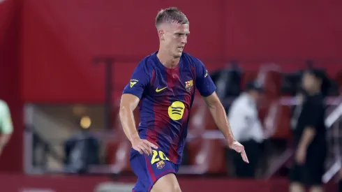 Dani Olmo inicia sua segunda temporada pelo Barcelona com a missão de superar os números da estreia. (Photo by Paul Miller/Getty Images)
