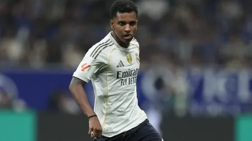 OVIEDO, SPAIN – AUGUST 24: Rodrygo of Real Madrid in action during the LaLiga EA Sports match between Real Oviedo and Real Madrid CF at Carlos Tartiere on August 24, 2025 in Oviedo, Spain. (Photo by Juan Manuel Serrano Arce/Getty Images)