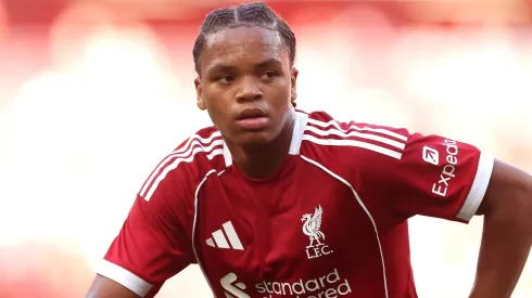 Rio Ngumoha, jovem atacante do Liverpool (Foto: Carl Recine/Getty Images)