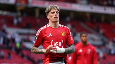 Garnacho em ação pelo Manchester United. Foto: Marc Atkins/Getty Images