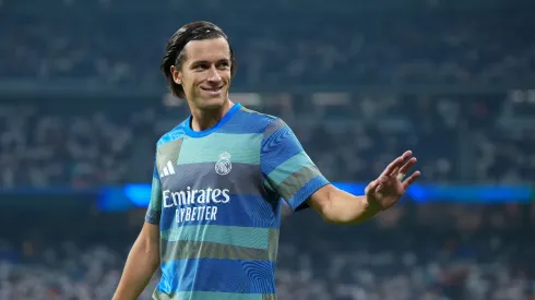 Álvaro Carreras em ação pelo Real Madrid. Foto: Angel Martinez/Getty Images