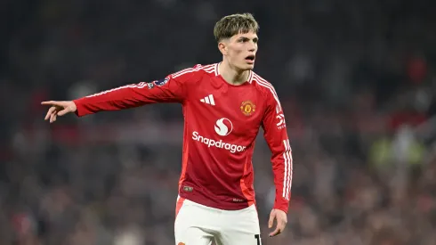 Garnacho em ação pelo Manchester United. Foto: Michael Regan/Getty Images