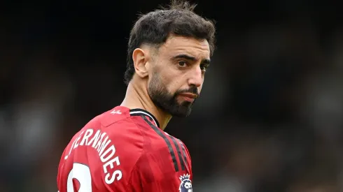 Bruno Fernandes, do Manchester United, não se limita ao Al-Ittihad e também pensa na MLS. (Photo by Mike Hewitt/Getty Images)