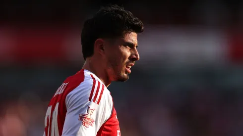 Kai Havertz em ação na durante amistoso de pré-temporada (Foto: Alex Pantling/Getty Images)
