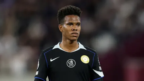 Estêvão em ação pelo Chelsea. Foto: Julian Finney/Getty Images