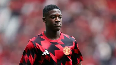 Mainoo em ação pelo Manchester United