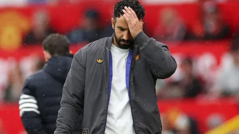 Ruben Amorim é sincero e demonstra otimismo para permanecer no Manchester United mesmo em má fase. (Photo by Jan Kruger/Getty Images)