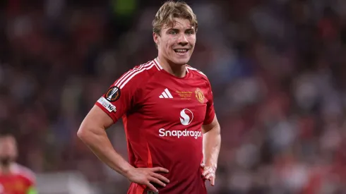 Rasmus Højlund foi oficializado pelo Napoli por empréstimo. Foto: Michael Steele/Getty Images