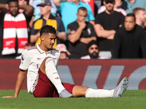 Arsenal amarga lesão de Saliba e DM fica cheio no início da temporada
