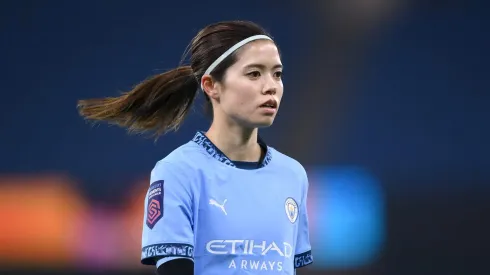 Yui Hasegawa pelo Manchester City (Photo by Ben Roberts Photo/Getty Images)