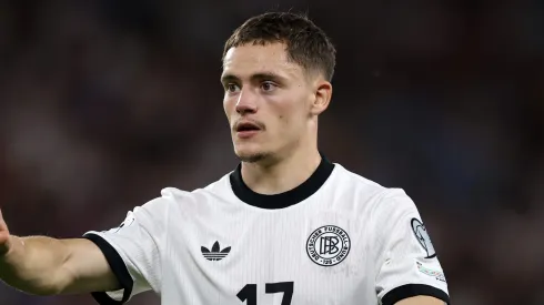 Alemanha perde para Eslováquia com falha de Florian Wirtz, do Liverpool, e torcedores não perdoam. (Photo by Lars Baron/Getty Images)