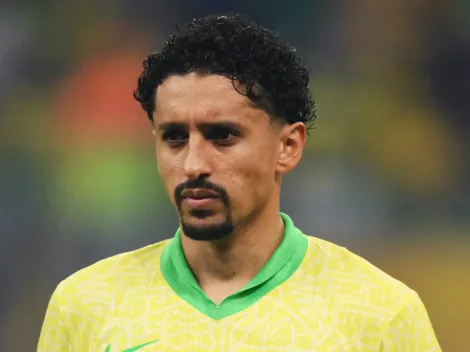 Marquinhos completa o jogo de número 100 pela Seleção Brasileira