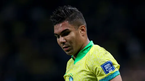 Casemiro durante jogo da Seleção contra o Paraguai (Foto: Ricardo Moreira/Getty Images)