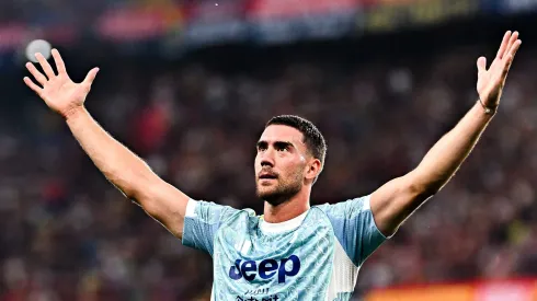 Dusan Vlahovic, centroavante da Juventus, já foi alvo do Real Madrid, Barcelona e outros (Foto: Simone Arveda/Getty Images)