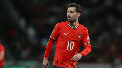 Bernardo Silva jogando pela Seleção Portuguesa. Foto: Carlos Rodrigues/Getty Images