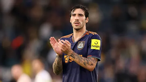 Sandro Tonali em ação pela Seleção da Itália.