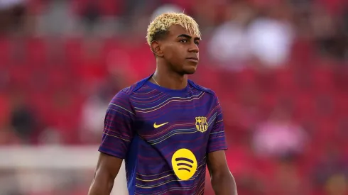 Olmo, do Barcelona, quer superar marca de gols de Lamine Yamal. (Photo by Alex Caparros/Getty Images)