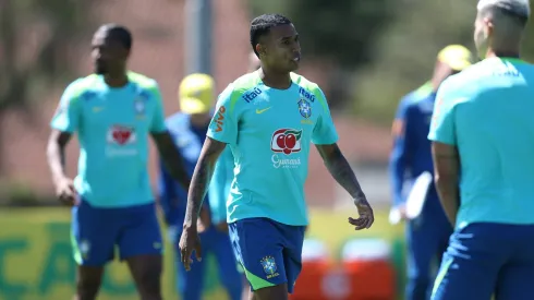 Jean Lucas em treino da Seleção Brasileira.