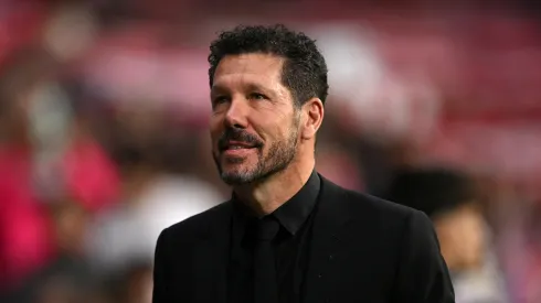 Diego Simeone em jogo do Atlético de Madrid. Foto: Denis Doyle/Getty Images