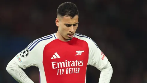 Arsenal cogita vender Gabriel Martinelli na próxima janela; PSG e Arábia Saudita de olho. (Photo by Richard Heathcote/Getty Images)