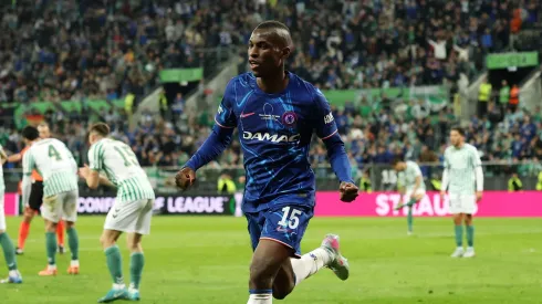 Nicolas Jackson, recentemente emprestado ao Bayern de Munique, pode entrar em campo contra o Chelsea na próxima rodada da Liga dos Campeões. (Photo by Richard Heathcote/Getty Images)