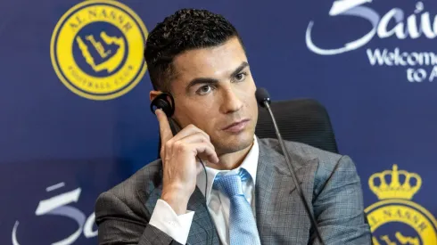 Al-Nassr conta com Cristiano Ronaldo para convencer Bruno Fernandes a deixar o Manchester United. (Photo by Yasser Bakhsh/Getty Images)