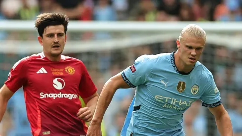 Manchester City é apontado como o favorito para vencer o Manchester United mesmo em crise. (Photo by David Rogers/Getty Images)