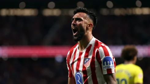 Nico González comemorando seu primeiro gol pelo Atlético de Madrid. Foto: Florencia Tan Jun