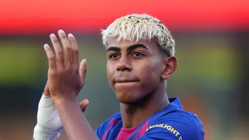 Lamine Yamal acelera voltar ao Barcelona. Foto: Alex Caparros/Getty Images