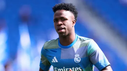 Vini Jr estreia em Real Madrid x Marseille com números históricos. (Photo by Juan Manuel Serrano Arce/Getty Images)