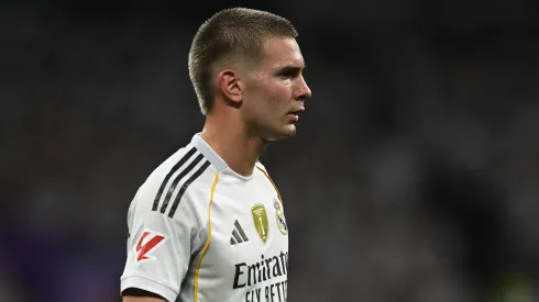 Franco Mastantuono estreia na Champions League. Foto: Denis Doyle