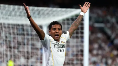 Rodrygo em jogo do Real Madrid. Foto: Angel Martinez