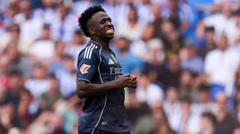 Vini Jr. em ação pelo Real Madrid.