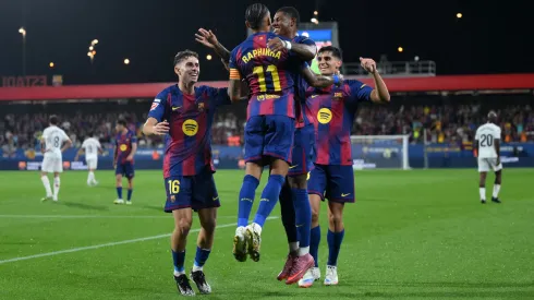 Jogadores do Barcelona durante partida pela La Liga. Foto: David Ramos/Getty Images