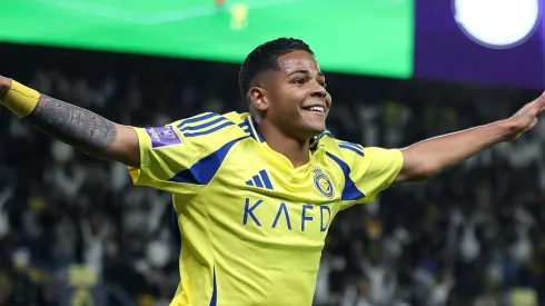 Alvo de Flamengo e Botafogo, Wesley, ex-Corinthians, marca golaço pelo Al-Nassr. (Photo by Abdullah Ahmed/Getty Images)