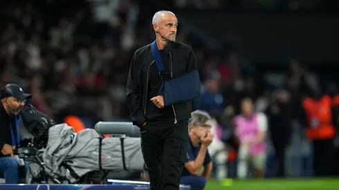 Luis Enrique em ação pelo PSG.