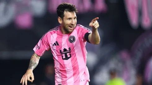 Messi comemora gol pelo Inter Miami