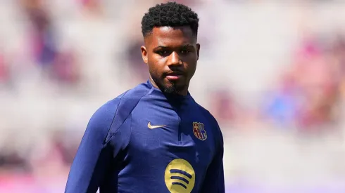 Ansu Fati em ação pelo Barcelona.